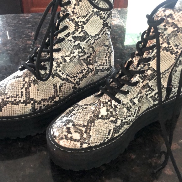 H&amp;M Shoes Hm Snake Skin Boots Poshmark